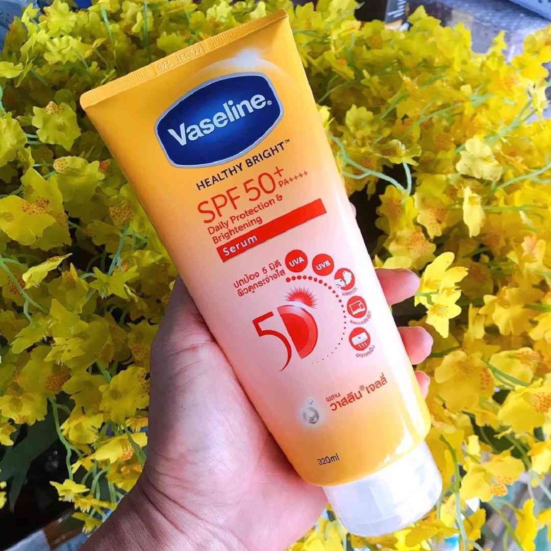 Kem chống nắng body Vaseline 50X Healthy White SPF50+++ PA++++