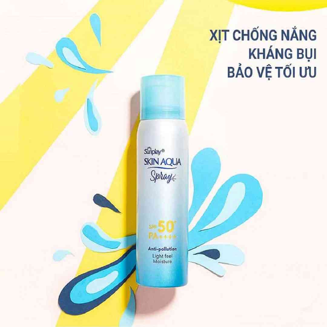 Xịt Chống Nắng Sunplay Skin Aqua Kháng Bụi Mịn 